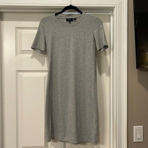 Gray short sleeve theory knit dress